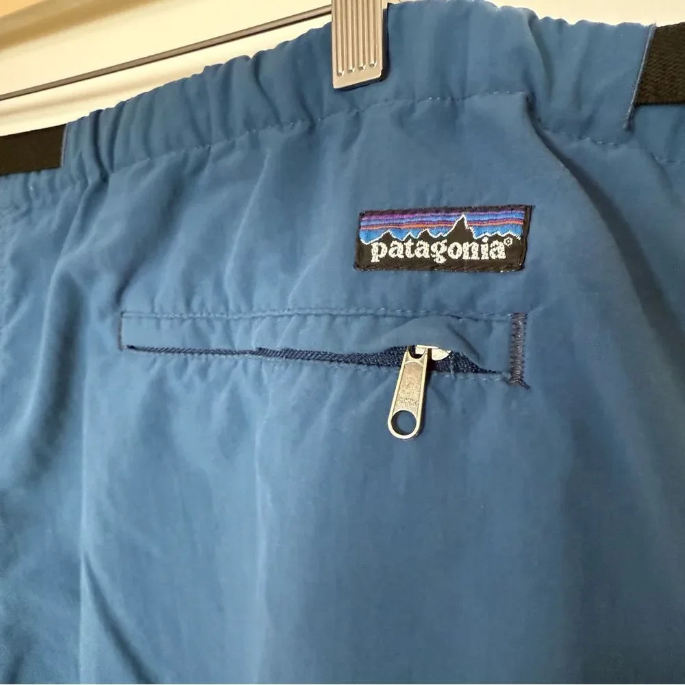 Patagonia Nylon Shorts 10'' Mens Sz XL Blue Belted Outdoor Hiking Camping - Picture 6 of 14